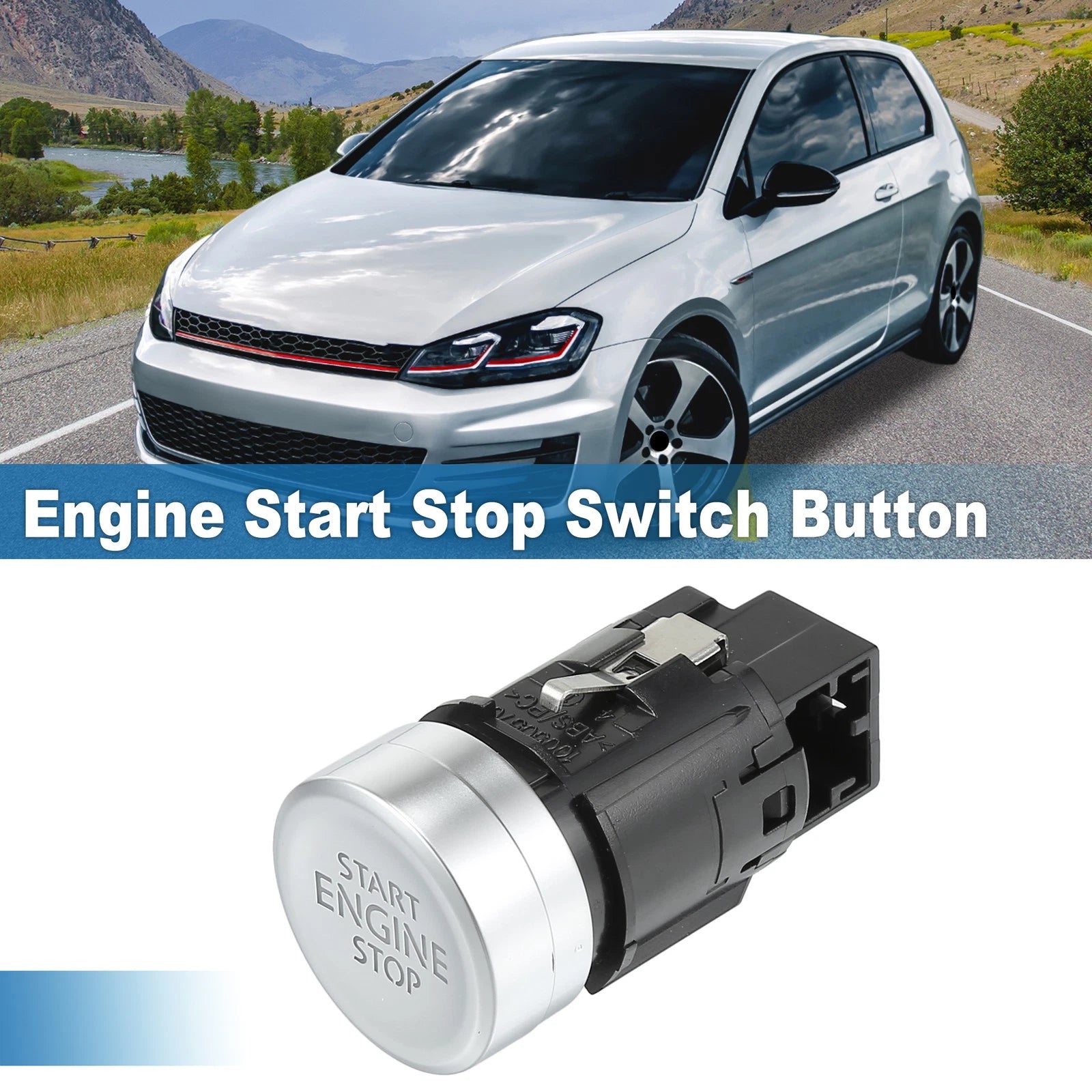 Engine Start Stop Switch Button OEM Replacement for Volkswagen Golf 7 MK7 (2013–2017)