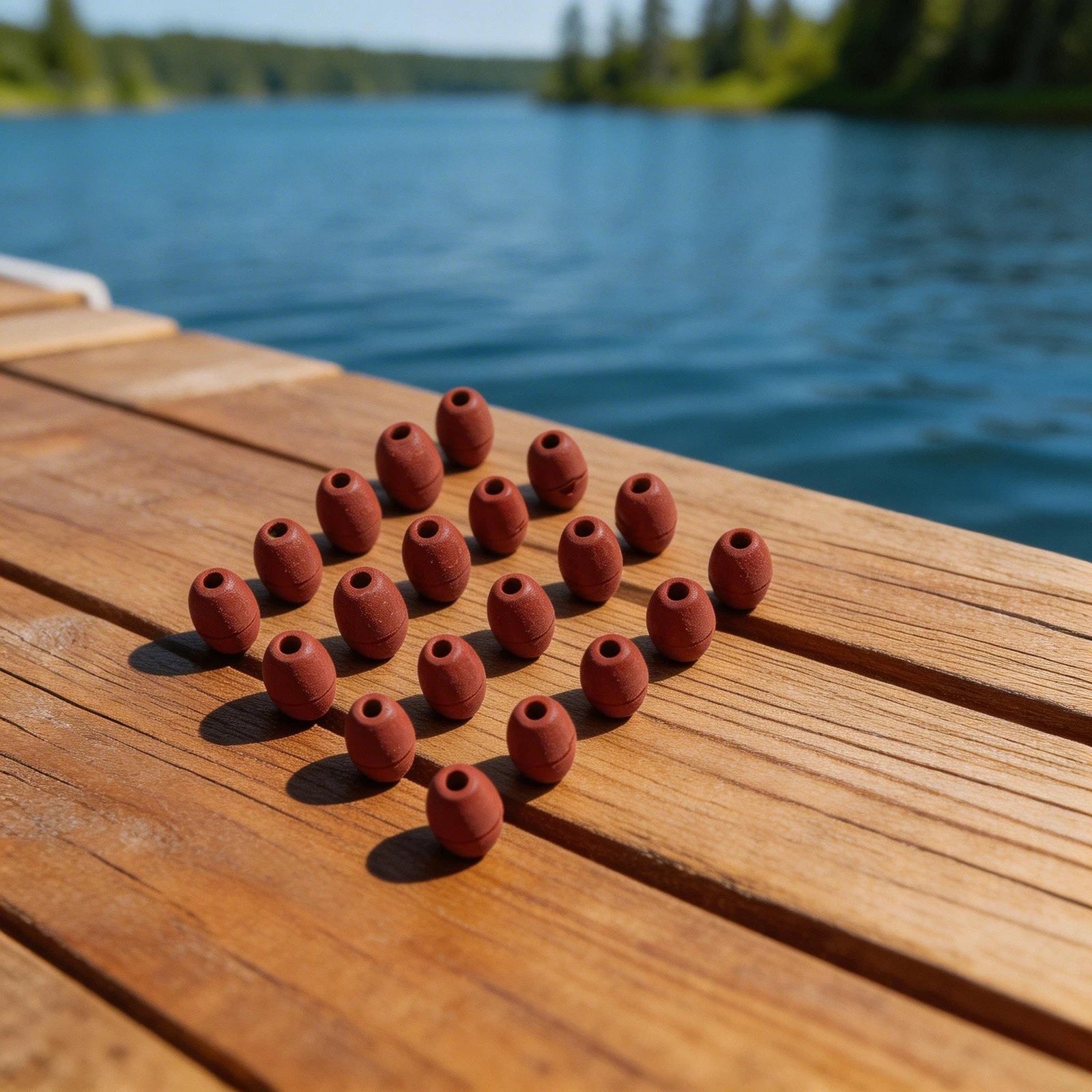 20pcs Perforated Float Balls for Deep Water Fishing Nets PVC
