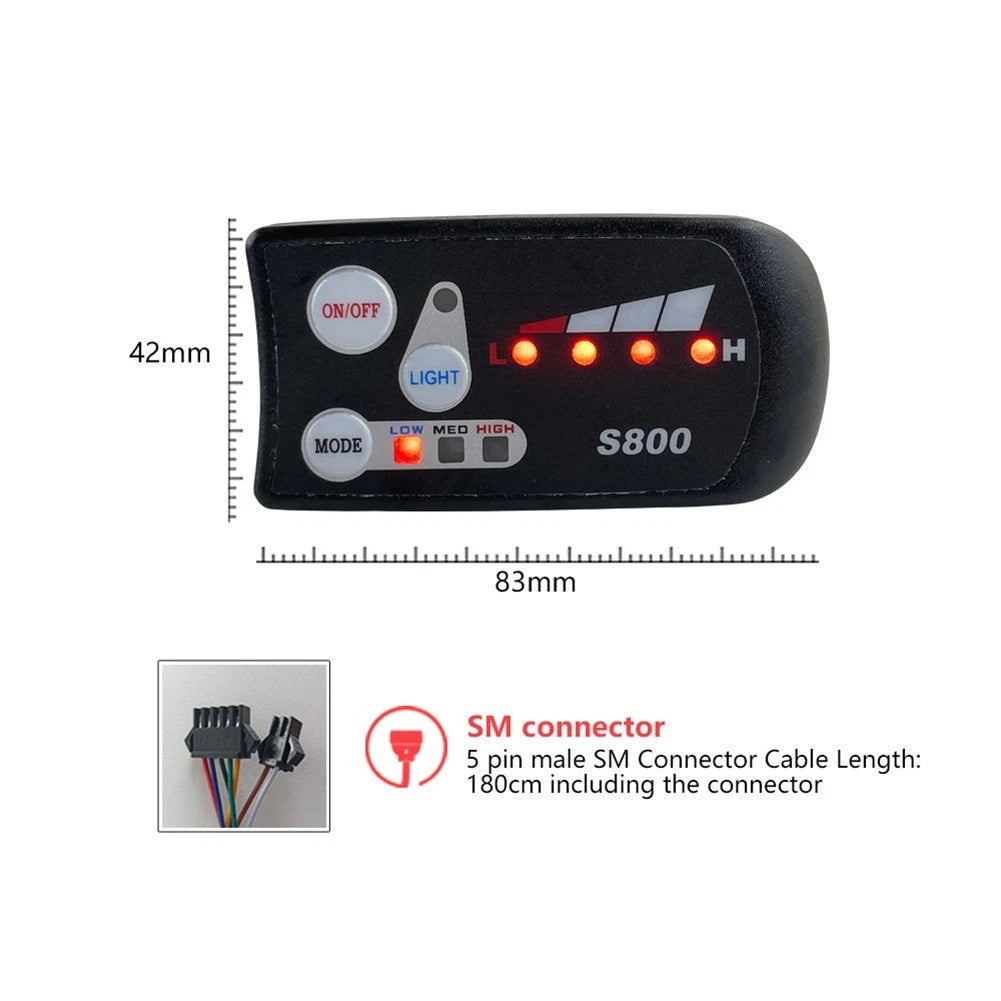 E-Bike Display Controller Kit for Practical Cycling (22.2mm Handlebar)