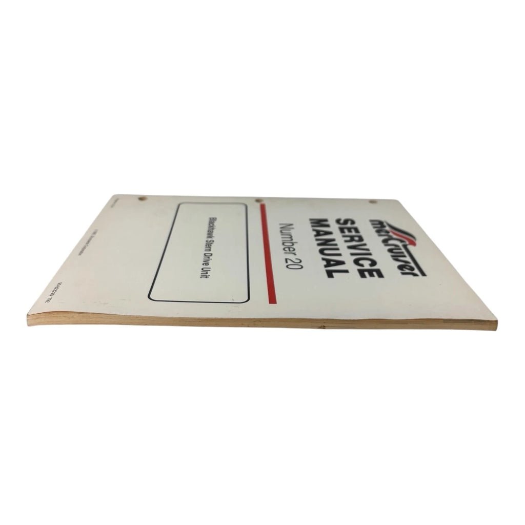 Blackhawk Sterndrive Unit Service Manual #20 for MerCruiser (1992)
