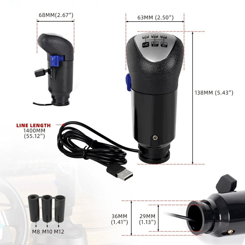 USB Gearshifter for Logitech Racing (2010–2023)