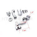 Chrome 360 Adjustable Highway FootPeg Mounting Kit for Harley (1.5")