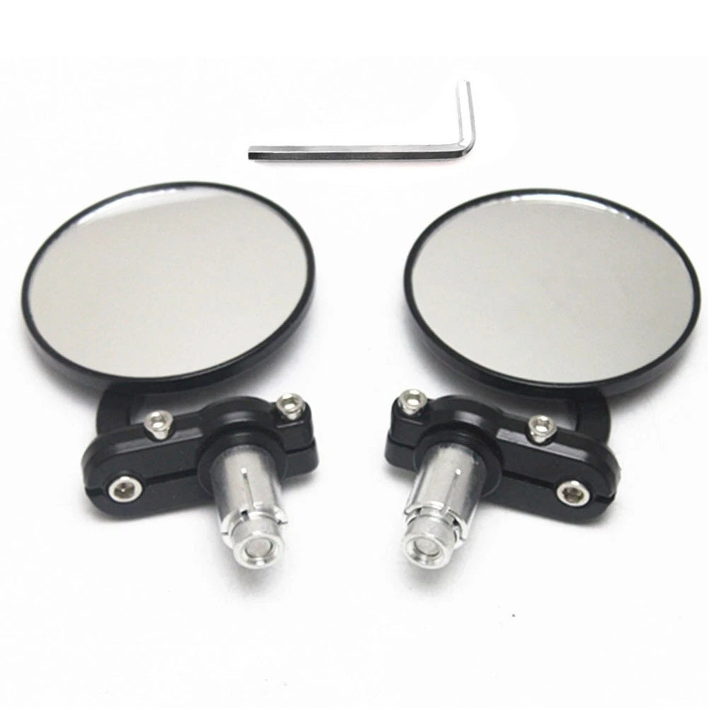 Spherical Rearview Mirrors for Motorcycle (Universal Fit)