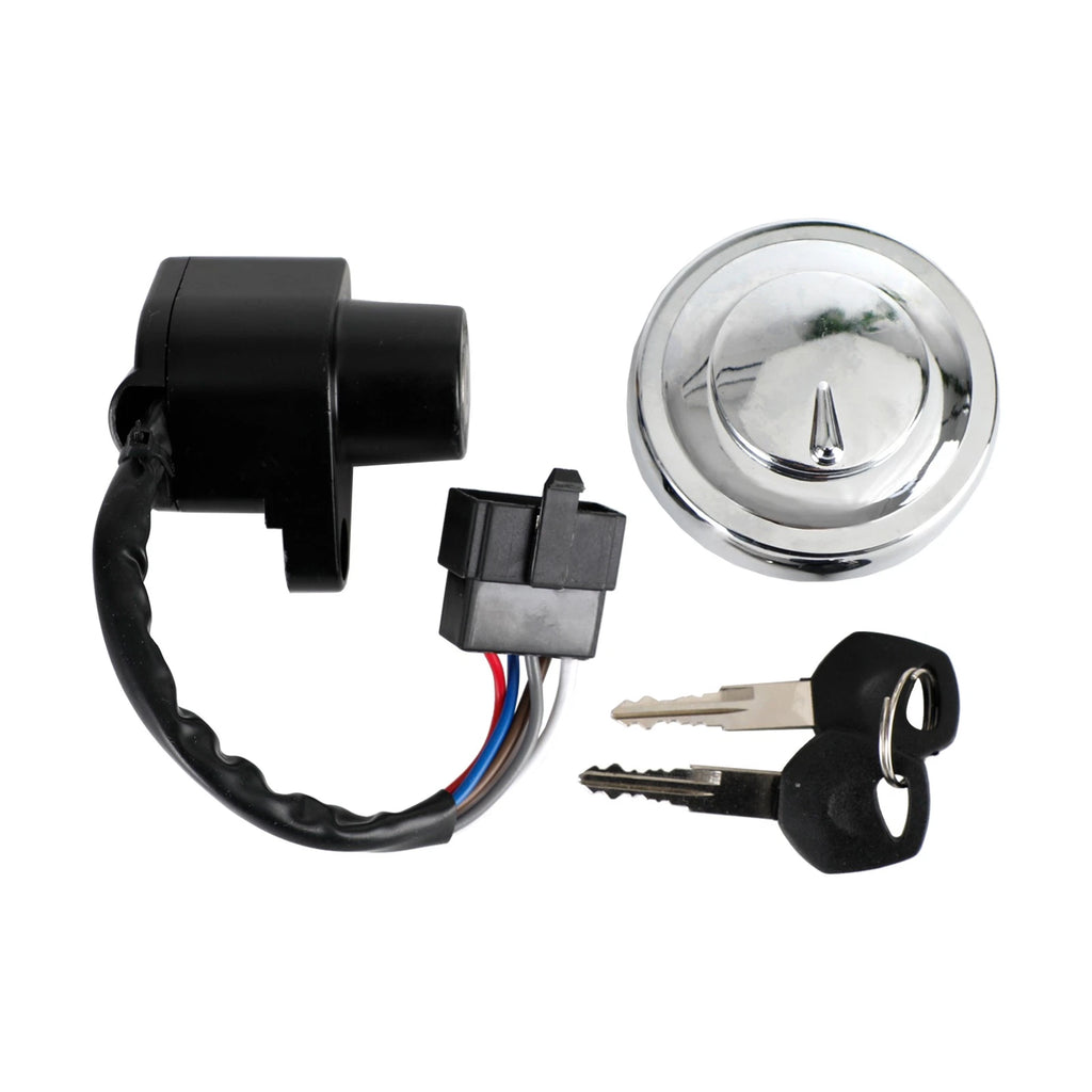 Ignition Switch Tank Cap Set for Kawasaki Vulcan 900 Custom Classic LT (2006–2022)