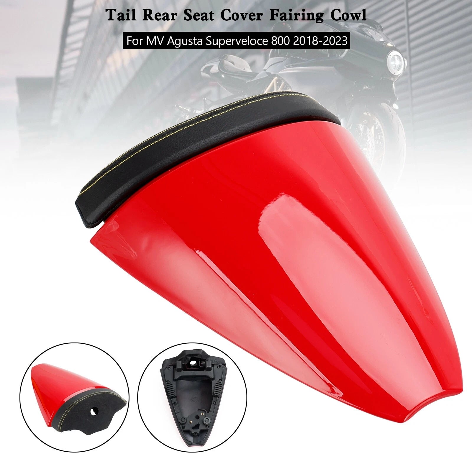 Tail Rear Seat Cover Fairing Cowl for MV Agusta Superveloce 800 (2018–2023) Red