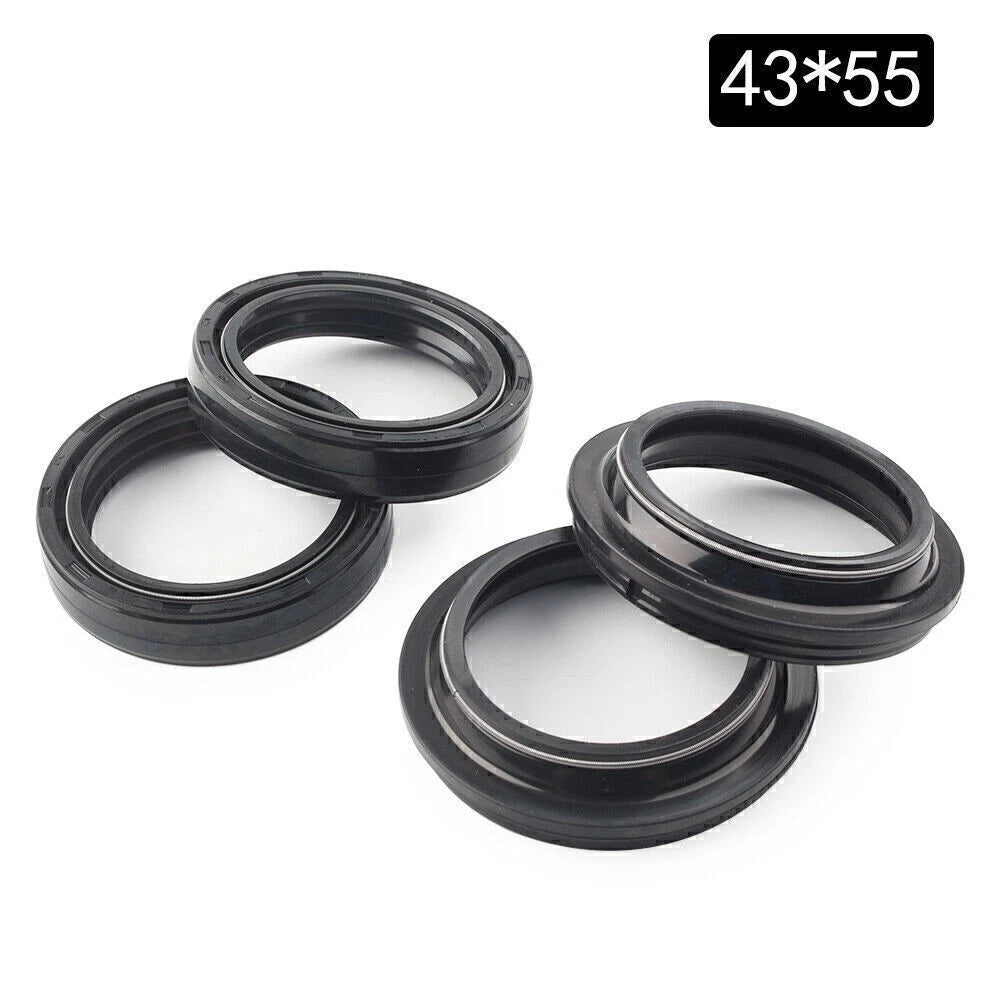 Front Fork Damper Shock Absorber Oil Seal for Motorcycle (43X55-11MM)
