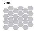 24Pcs 3D Mirror Hexagon Wall Stickers for Room Decor DIY Kit