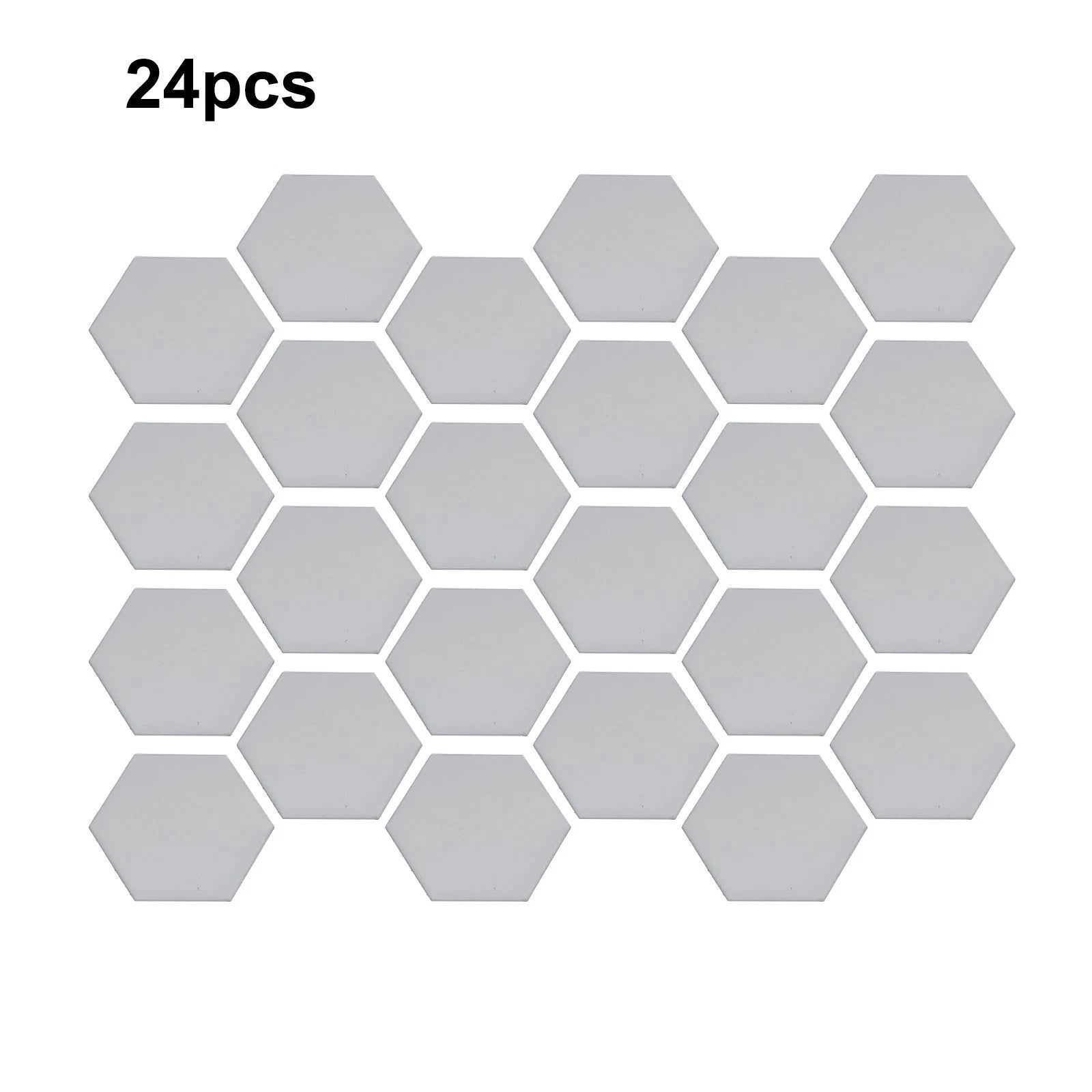 24Pcs 3D Mirror Hexagon Wall Stickers for Room Decor DIY Kit