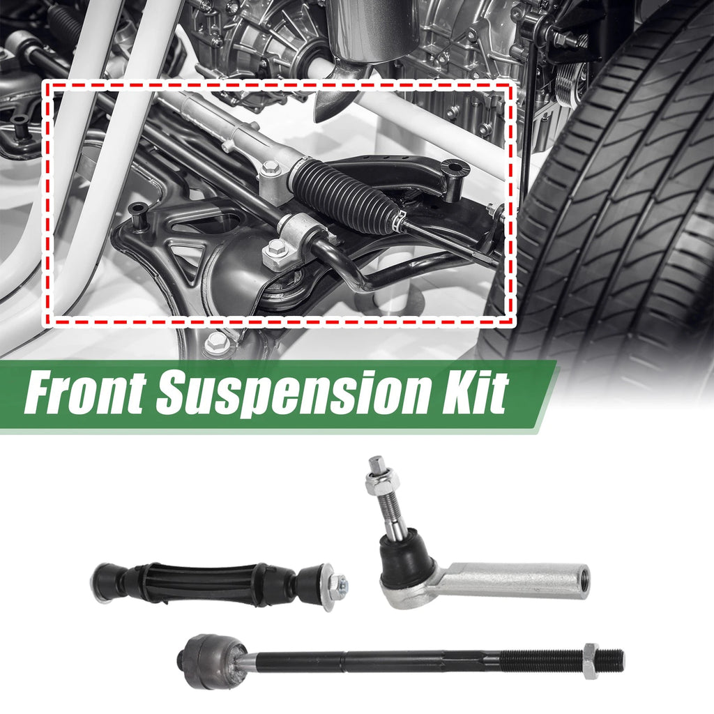 6pcs Front Suspension Kit Tie Rod End Sway Bar Link for Cadillac Escalade (2015–2019)