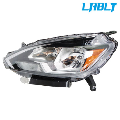 Driver Side Headlight Chrome Halogen for Nissan Sentra (2016–2018)
