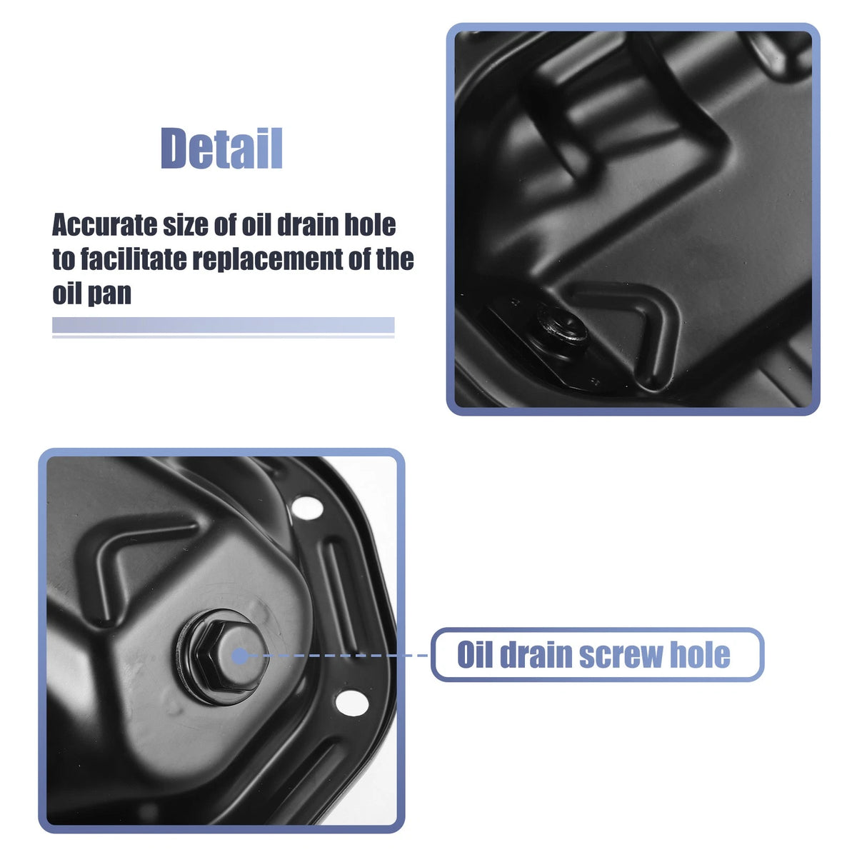 Engine Oil Pan Replacement No. 11110AL810 for Infiniti FX35 (2003–2008) Black