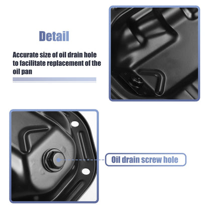 Engine Oil Pan Replacement No. 11110AL810 for Infiniti FX35 (2003–2008) Black