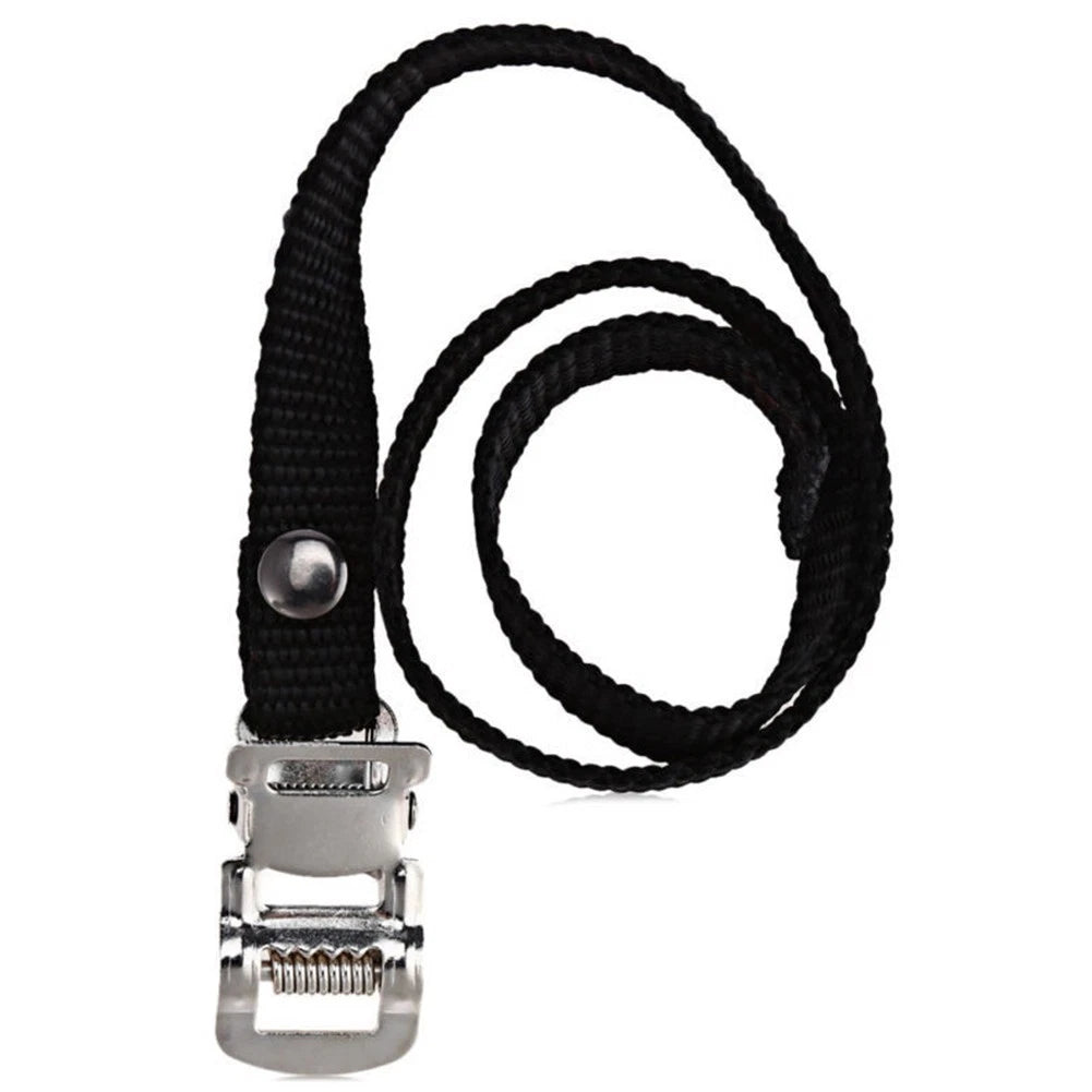 1 Pair Toe Clips for Bicycle (Outdoor Wear-resistant, Black)
