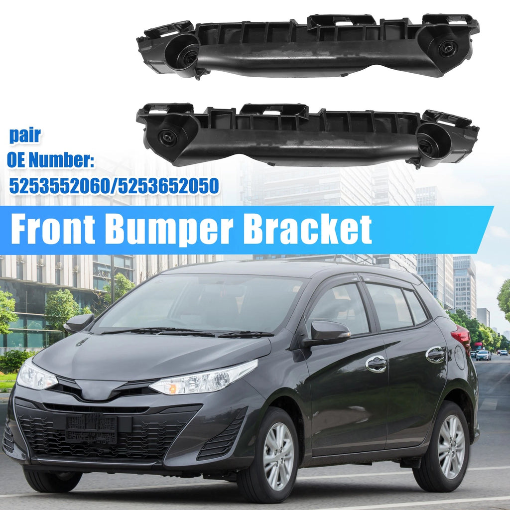 Bumper Bracket Side Retainer Pair Replacement for Toyota Yaris Base (2007–2009)