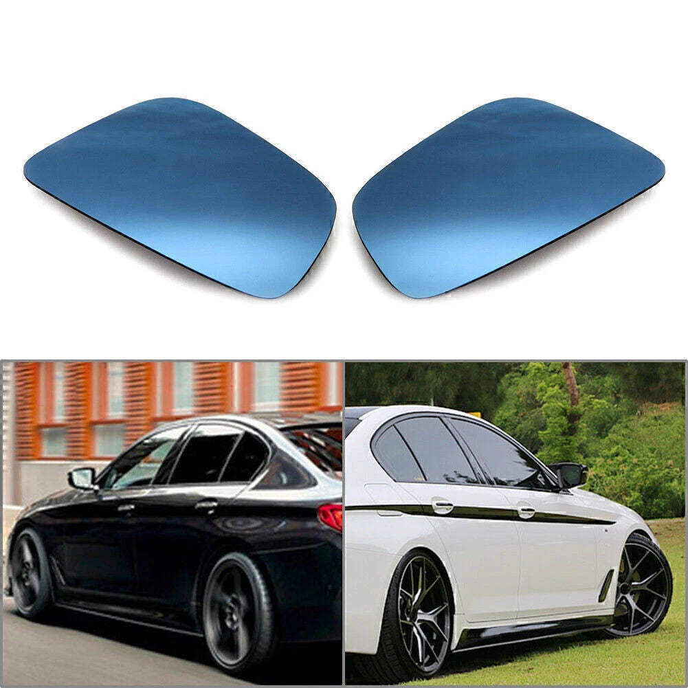1 Pair Heated Aspherical Wing Mirror Glass for BMW 5 Series G30 G31 (2016–Present)