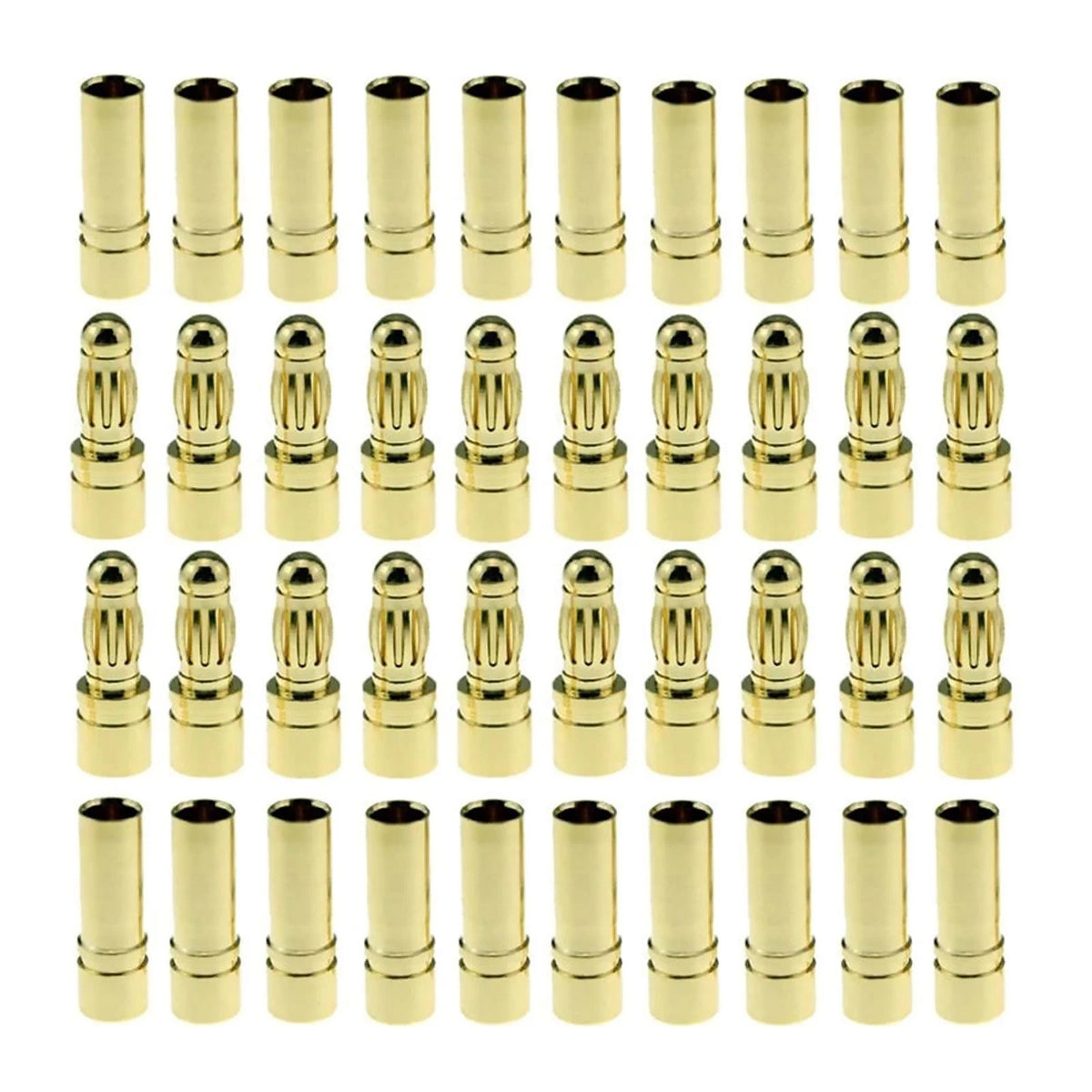 40pcs 3.5mm Gold Bullet Connector Plugs for RC Brushless Motor Battery
