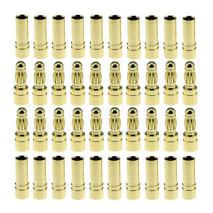 40pcs 3.5mm Gold Bullet Connector Plugs for RC Brushless Motor Battery