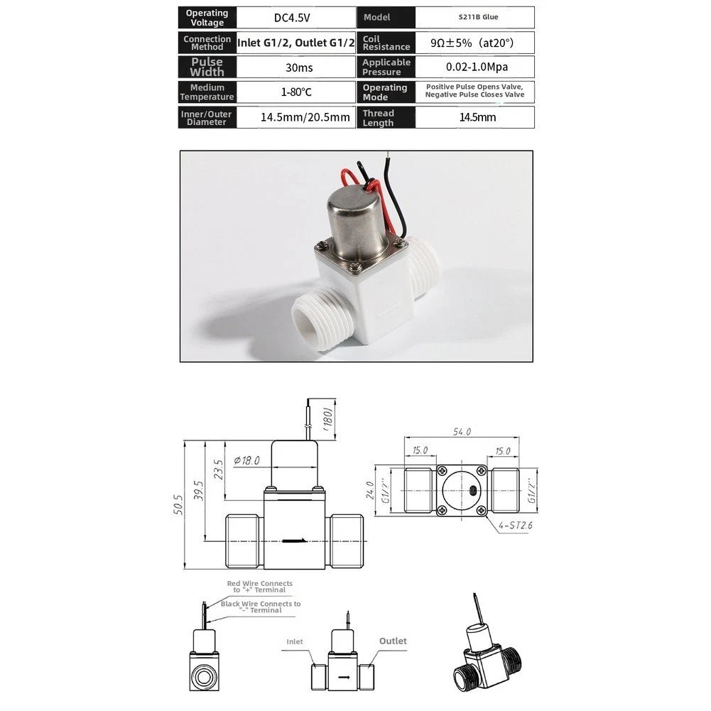 Water Control Pulse Solenoid Valve for Toilet Systems (2010–2023)