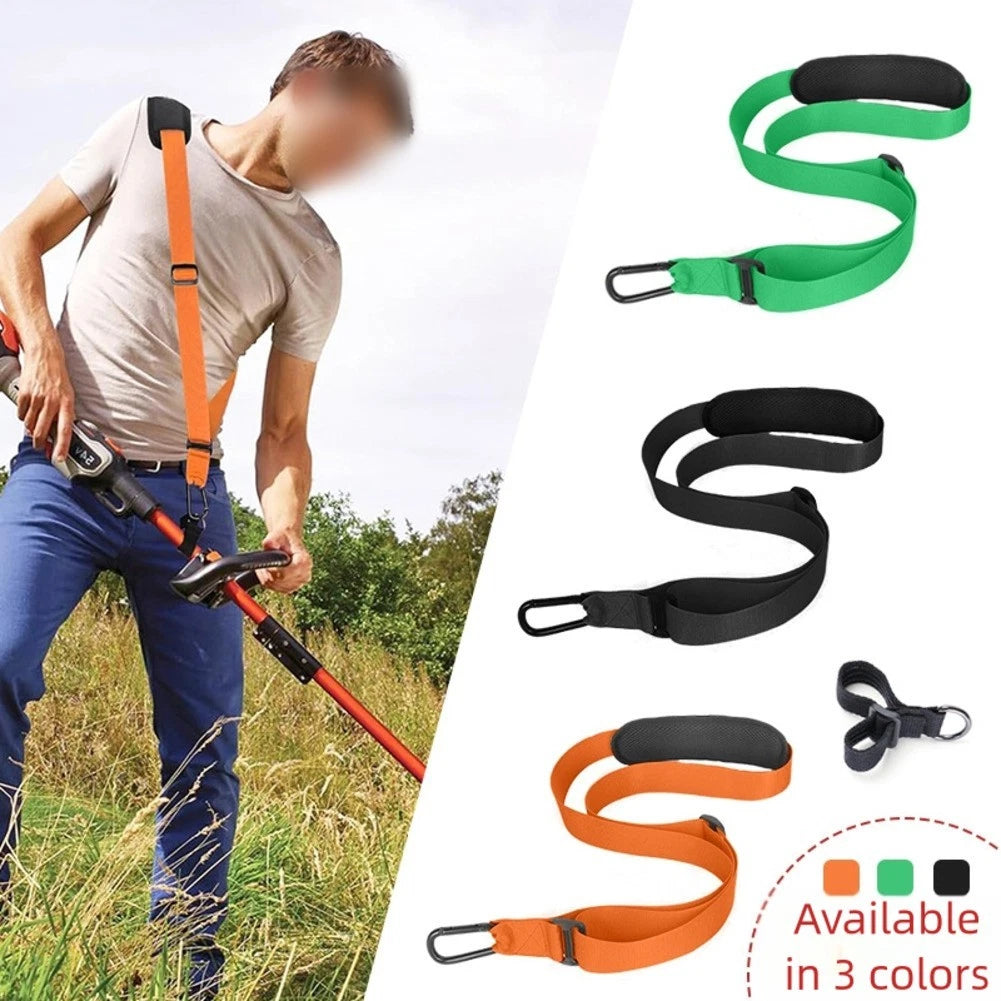 Removable Padded Harness Strap with Metal Hook for Yard Tools (Compatible)