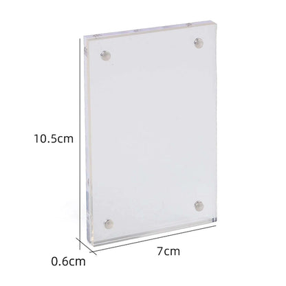 10 Pack Double Sided Acrylic Magnetic Photo Frames for Various Sizes