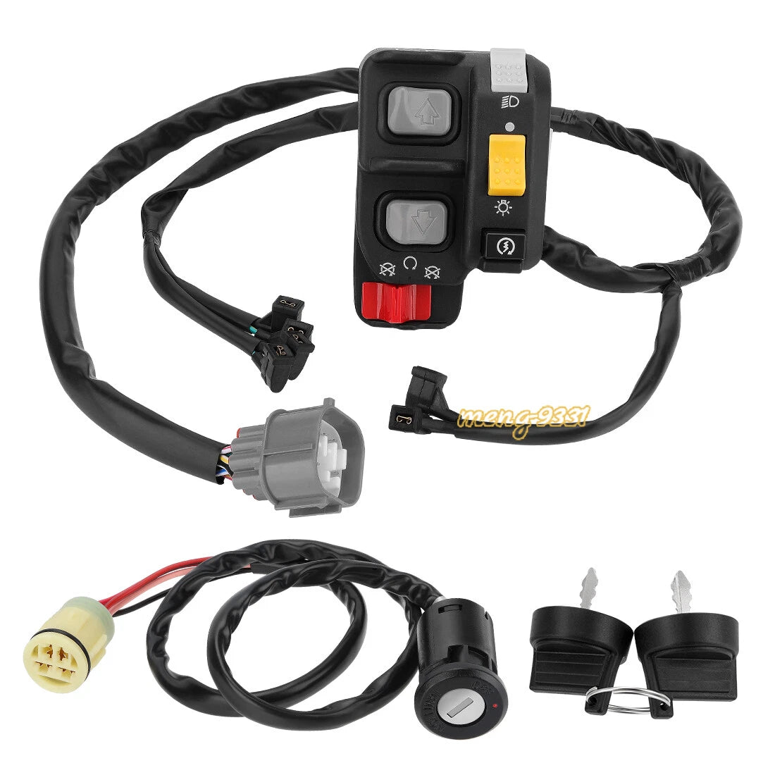 Handlebar Switch & Ignition Key Switch for Honda Rancher 420 TRX420 (2007–2013)