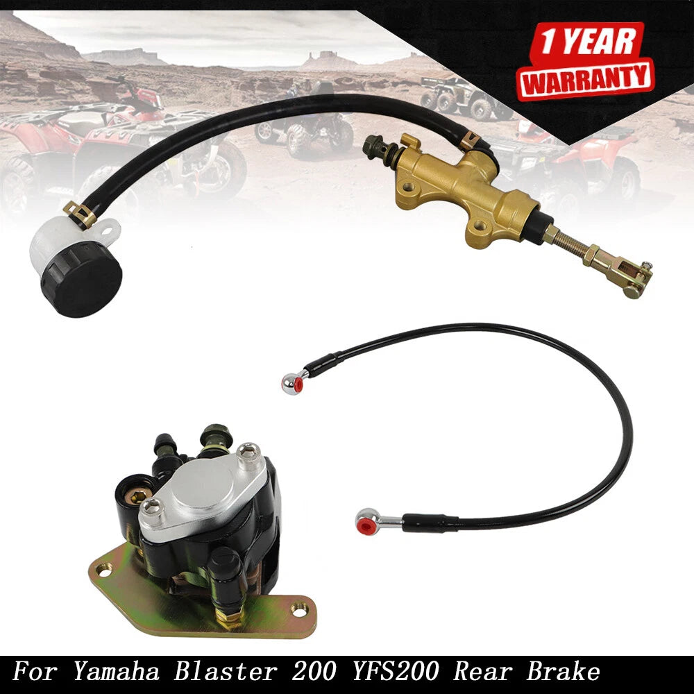 Rear Brake Master Cylinder Caliper & Hose Assy for Yamaha Blaster YFS200 (2000–2006)