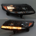 Halogen Headlights for Chevy Malibu LS LT (2013–2016) Left + Right Black