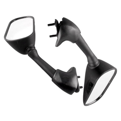Black ABS Rearview Mirrors for Yamaha YZF R6 (2001–2002)