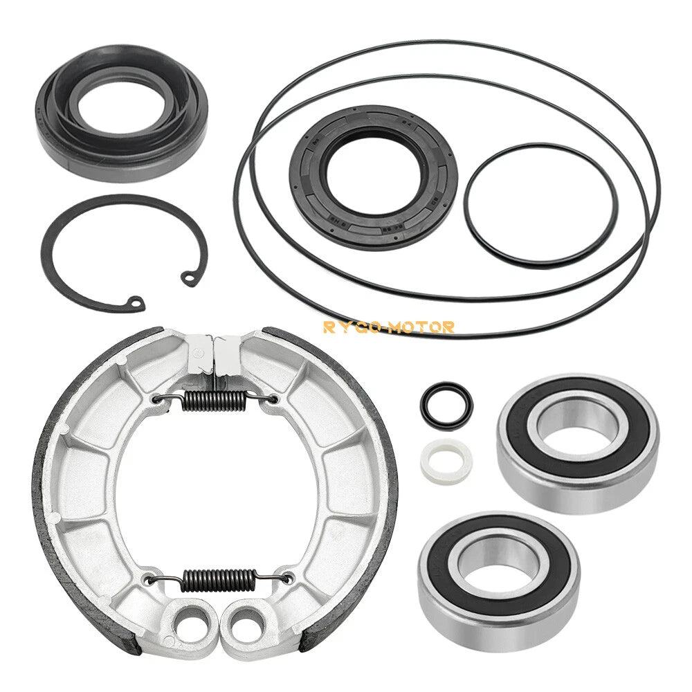 Rear Brake Drum Bearing Seals w/Shoes Kit for Honda Foreman 500 TRX500 (2005–2013)