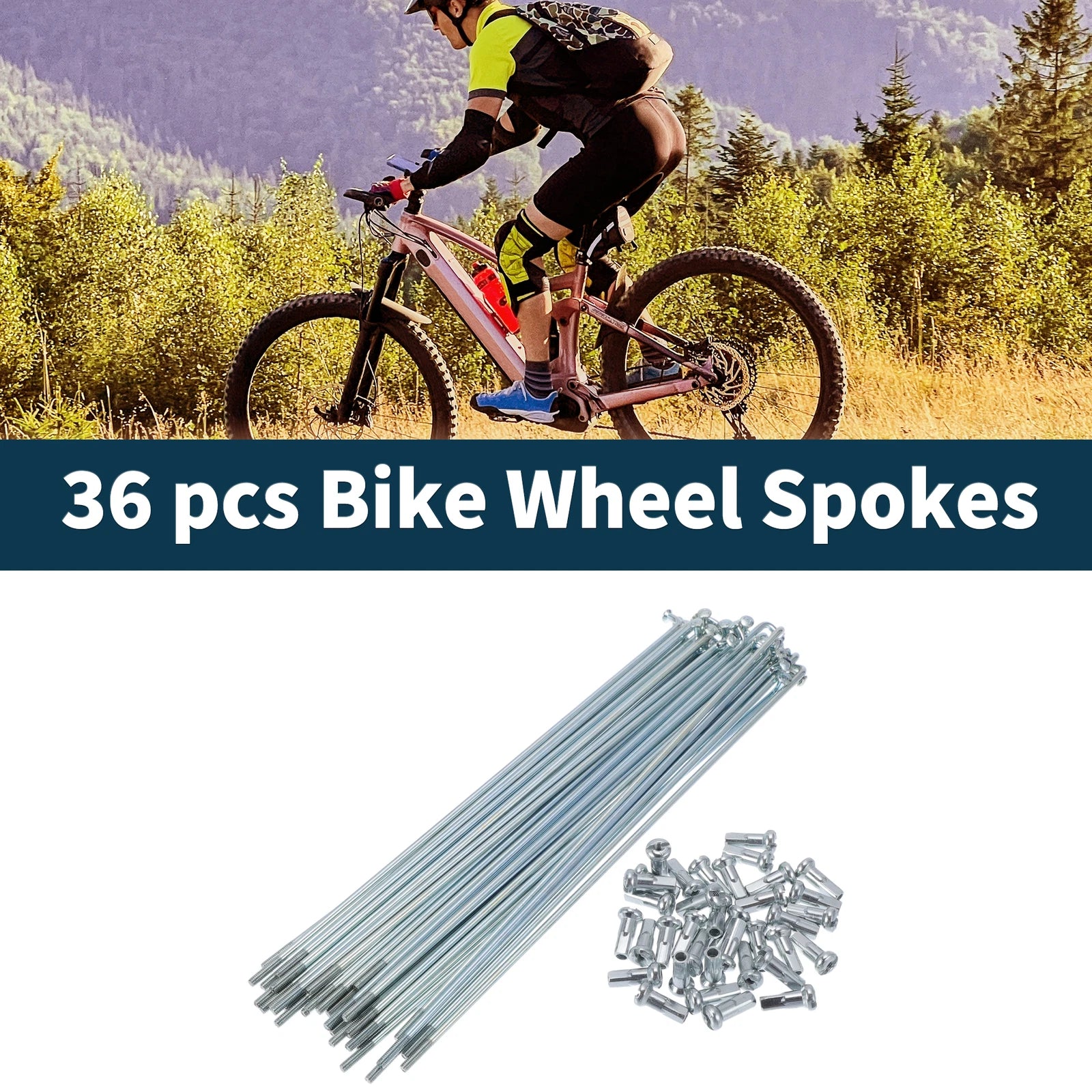 Bicycle Spokes Nipple 45 Steel Galvanized Universal for Universal (any year)