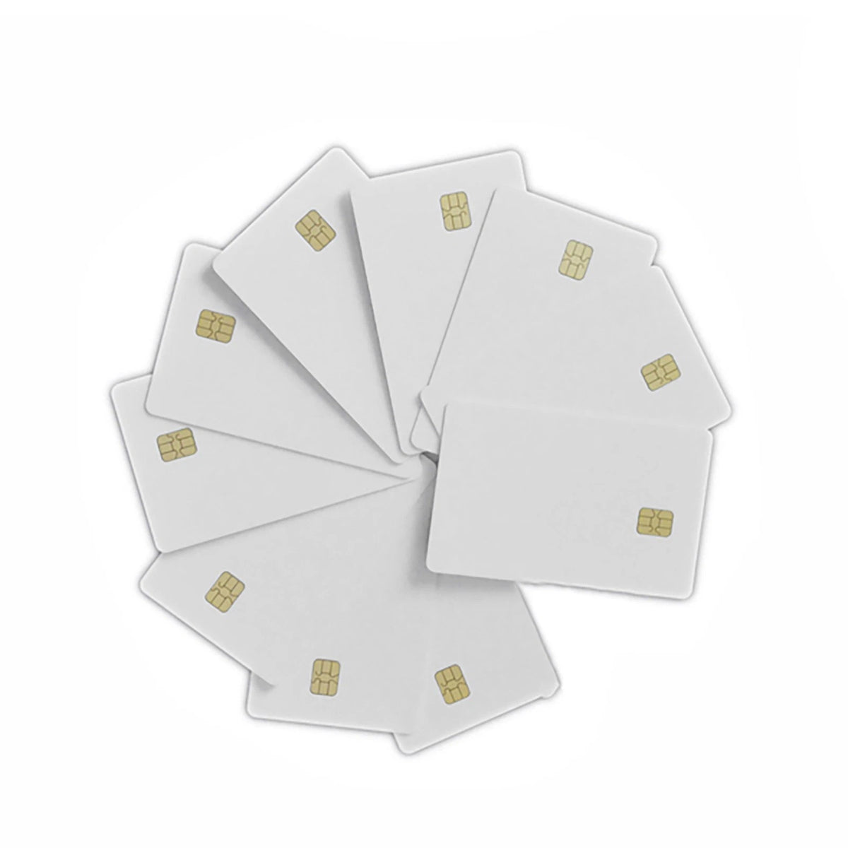 10X ISO7816 White Smart IC Cards SLE 4442 for