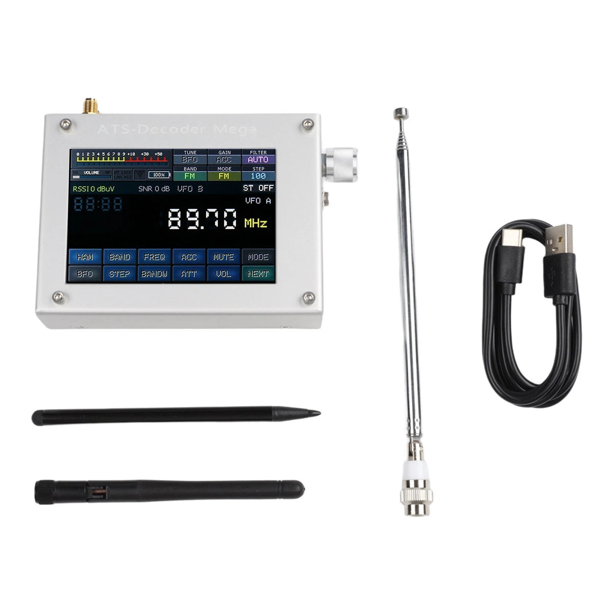 ATS Decoder for Mega Radio AM FM SSB CW with Frequency Band Grouping