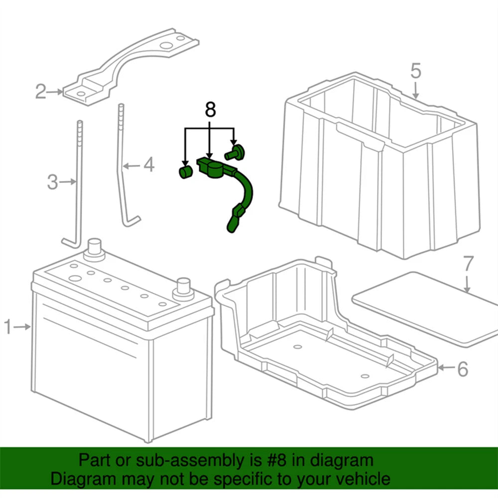 Negative Battery Cable Assembly 32600-SDA-A00 for Honda Accord (2003–2007)