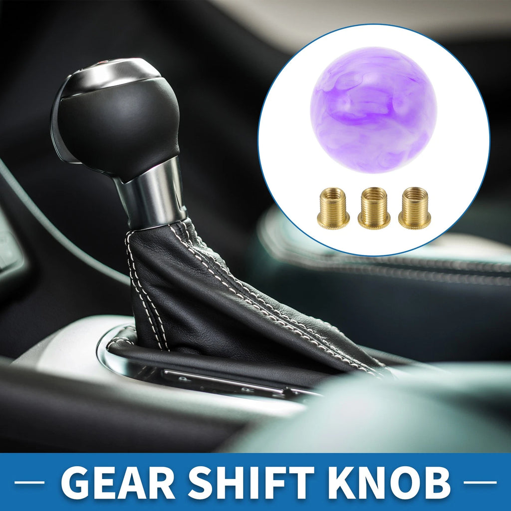 Round Ball Shift Knob with 3 Adapters for Universal Fit (Automatic/Manual)
