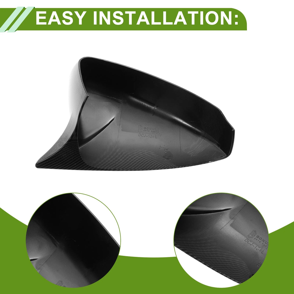 1 Pair Side Mirror Cover Caps for Mazda CX-50 (2023–2025) - Black