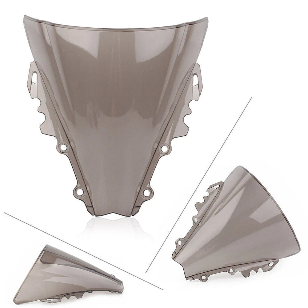 Double Bubble Windscreen for Yamaha YZF R6/R6R (2006–2007) Brown ABS