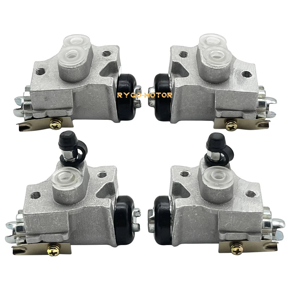 Set of 4 Front Brake Wheel Cylinders w/Shoes for Yamaha Kodiak 400 (1993–1998)