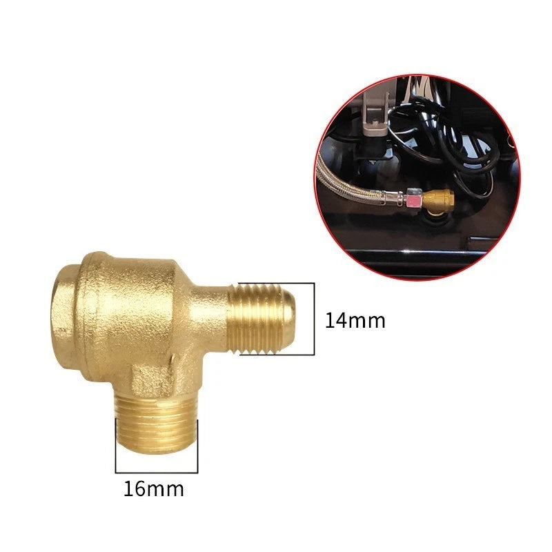 2X Brass Male Threaded Check Valve Connector for Air Compressor