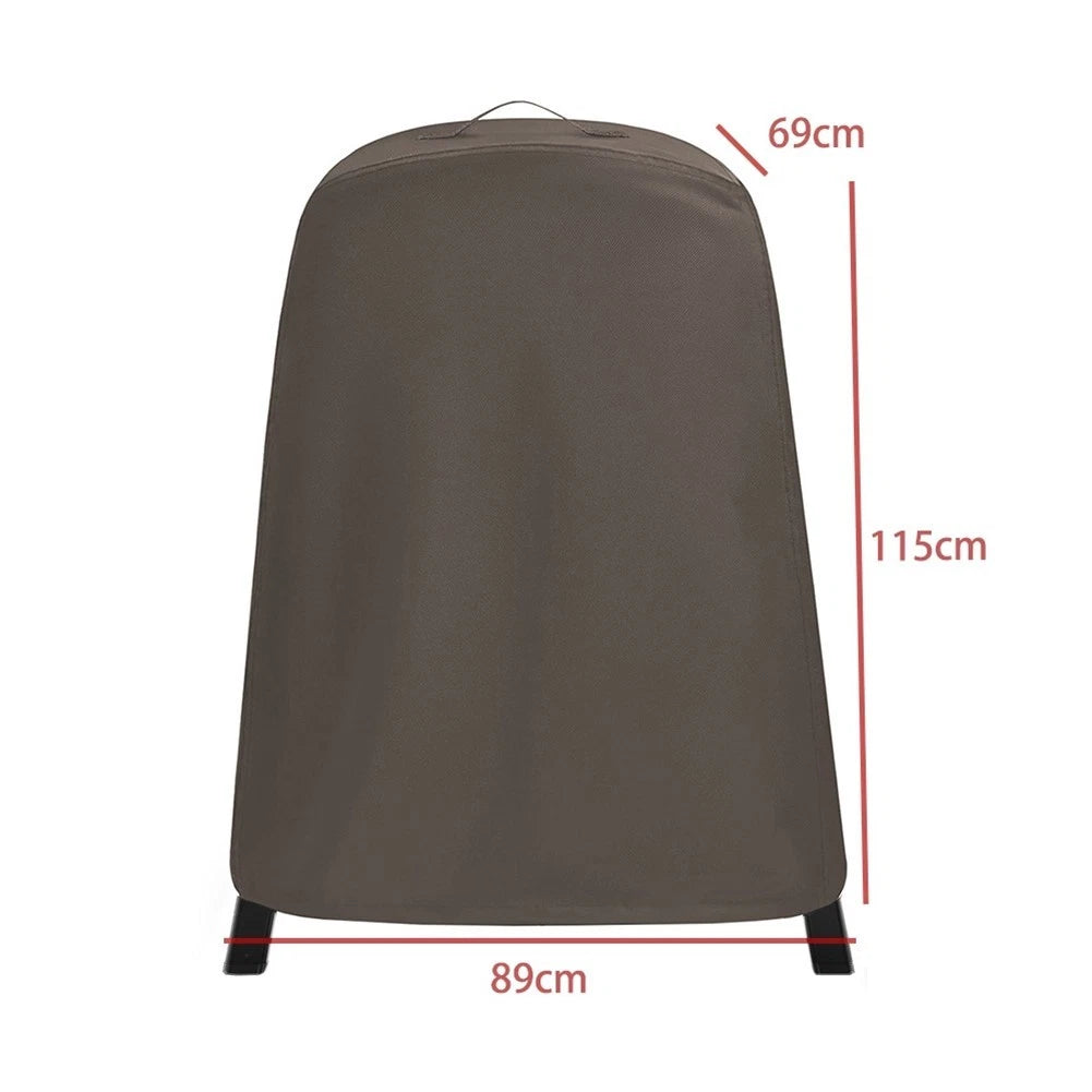 Round BBQ Grill Cover for Outdoor Use (210D Material)