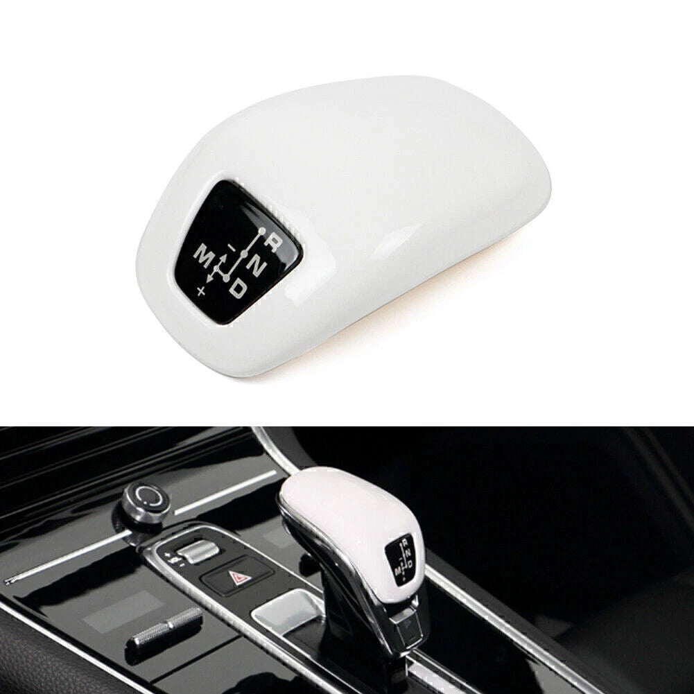 White Gear Shift Knob Cover Trim for Porsche Panamera 971 (2017–2020)