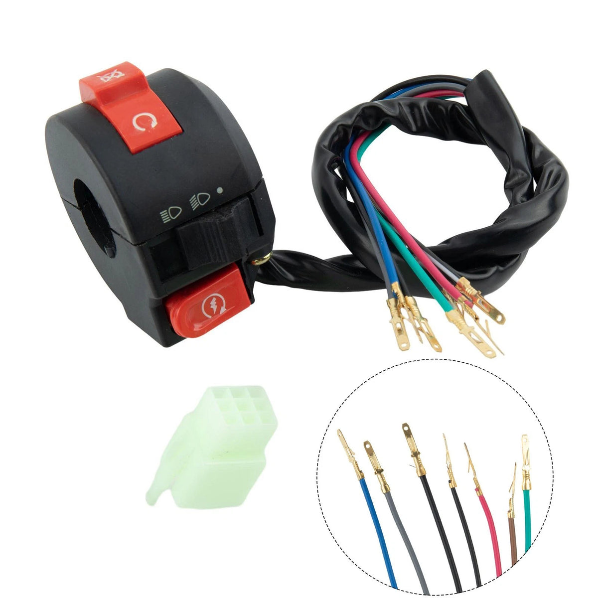 7pin Male Kill Starter Switch for Coolster ATV (50cc, 70cc, 110cc, 125cc)