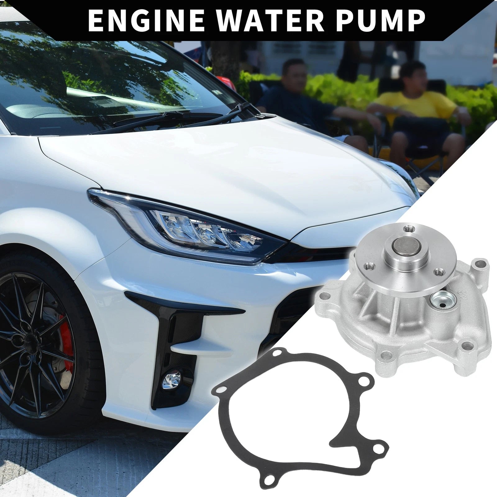 Water Pump with Gasket for Toyota Yaris 1999–2005 (Replacement)