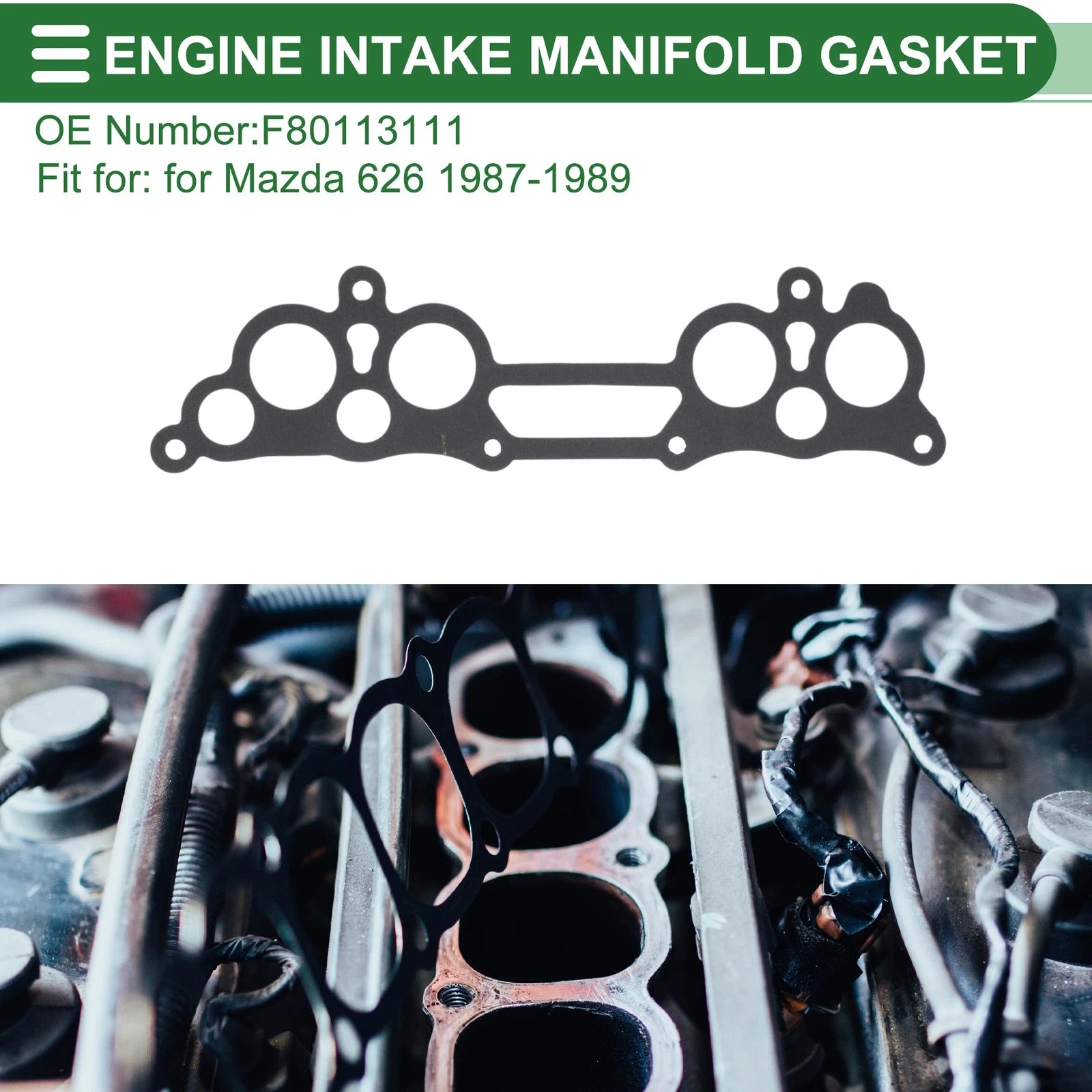 Engine Intake Manifold Gasket Replacement for Mazda 626 (1987–1989)