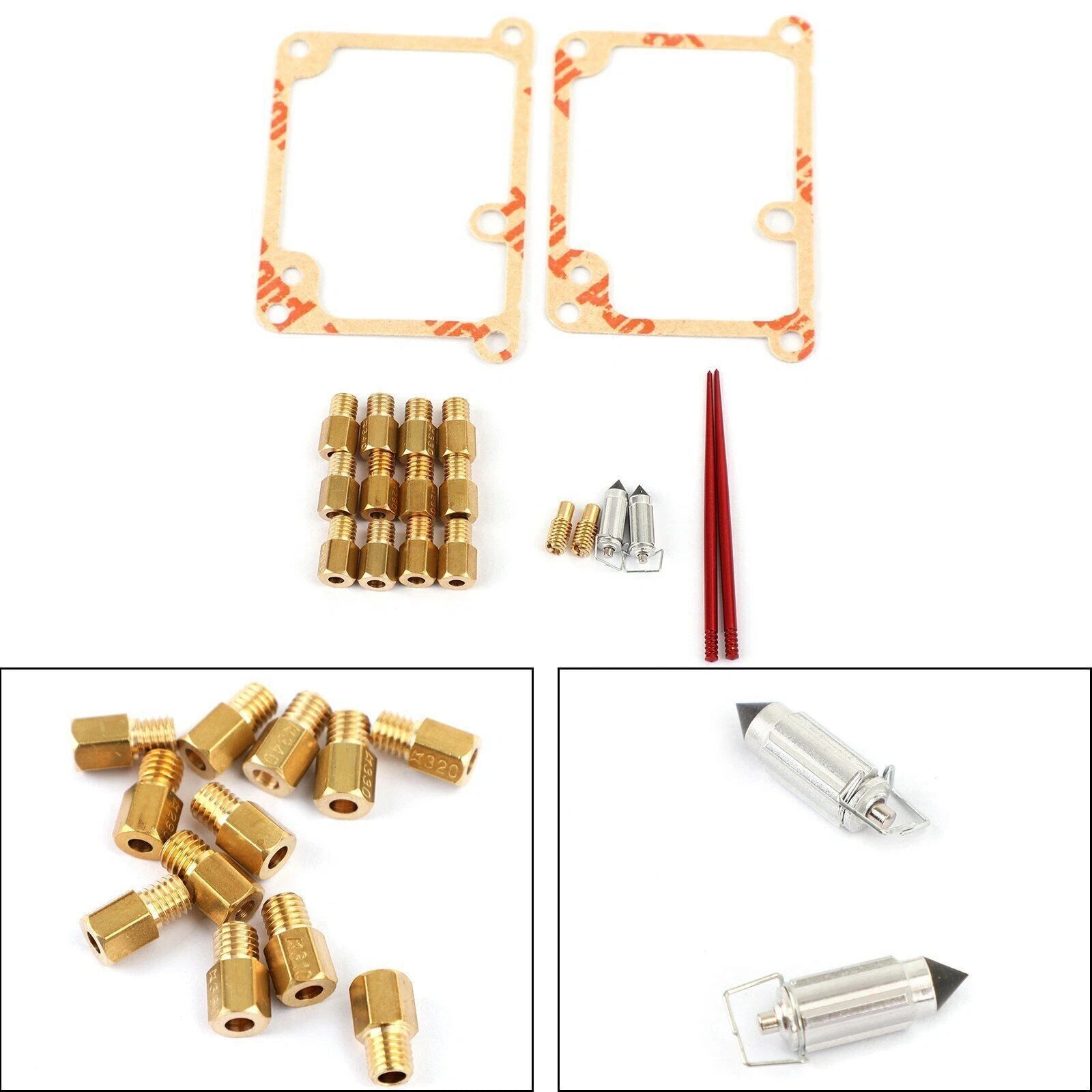 4X Carburetor Rebuild Kit for Yamaha Banshee YFZ350 (1987–2006)