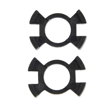 2X Headlight Holder Adapter for H1 Bulbs (Black)