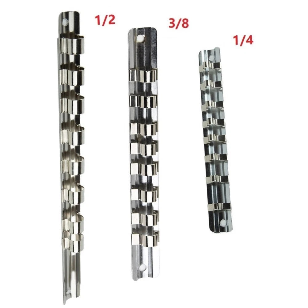 Socket Rack Holder for Tool Organizer Storage (1/4, 3/8, 1/2 inch)