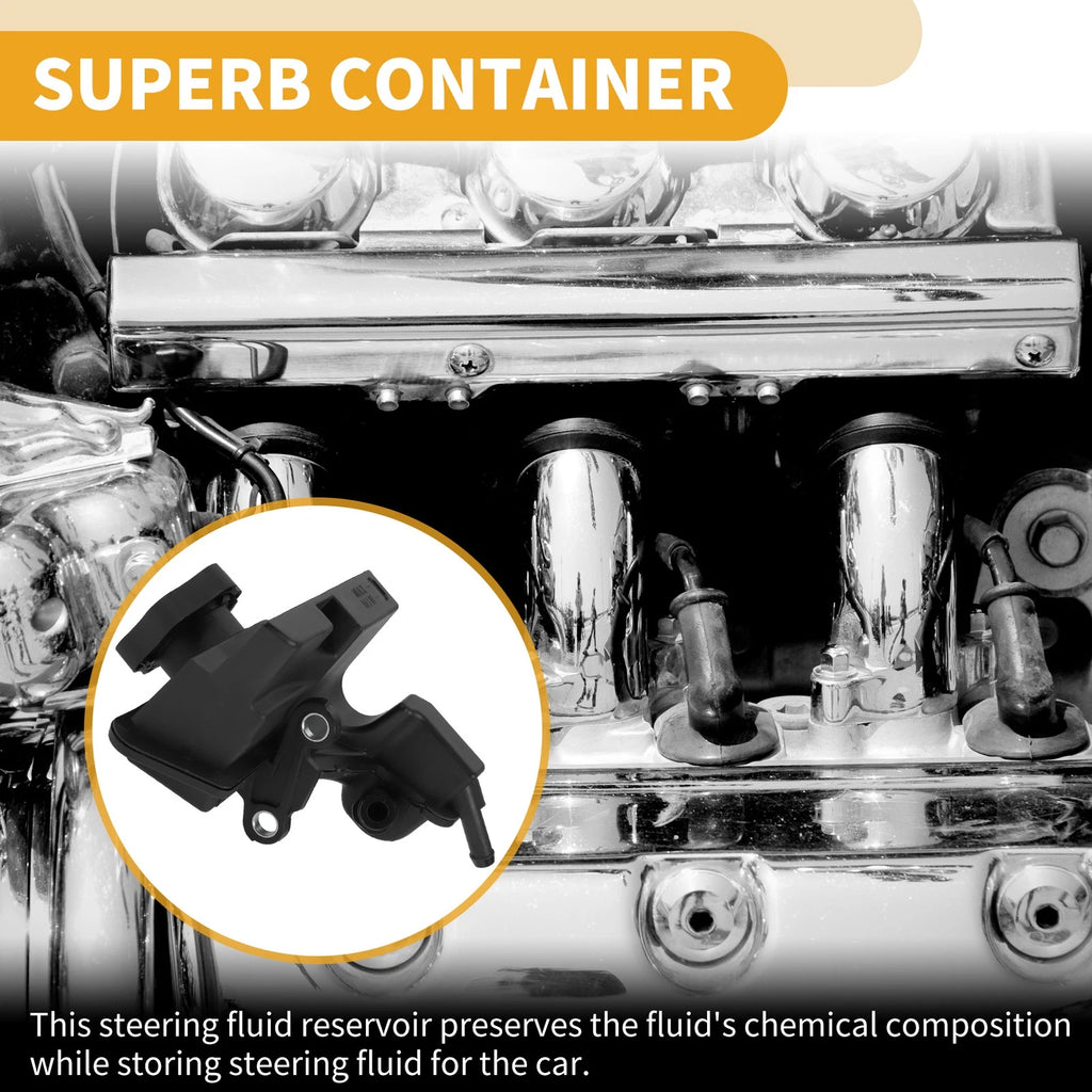 Power Steering Reservoir for Ford Focus (2010–2011) Plastic Black