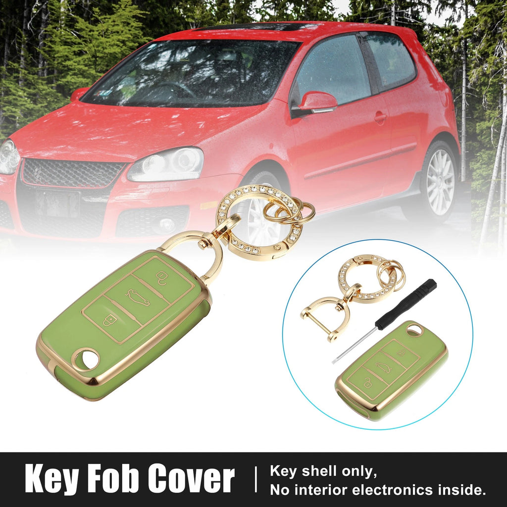3 Button Remote Key Fob Case Replacement for Volkswagen Jetta Eos (2011–2018)