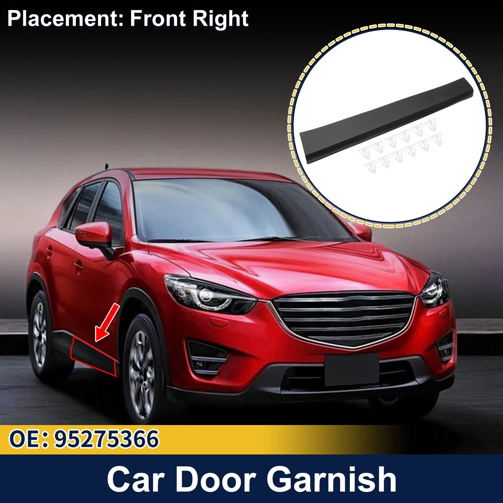 Lower Door Trim Garnish Replacement for Chevrolet Trax (2013–2019)