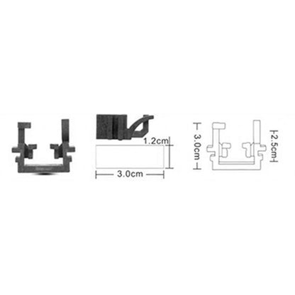H1 LED Headlight Bulb Holders Adapters for Ford Focus Fiesta (2012–2018)